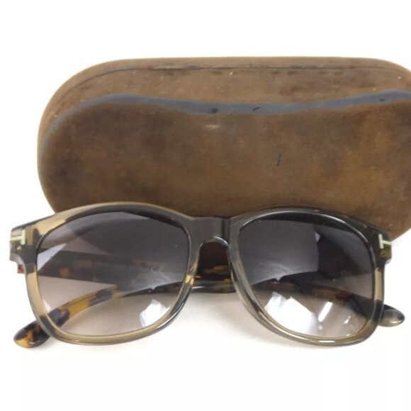 Auth TOM FORD Sunglasses Brown Plastic authentic - Picture 1 of 15